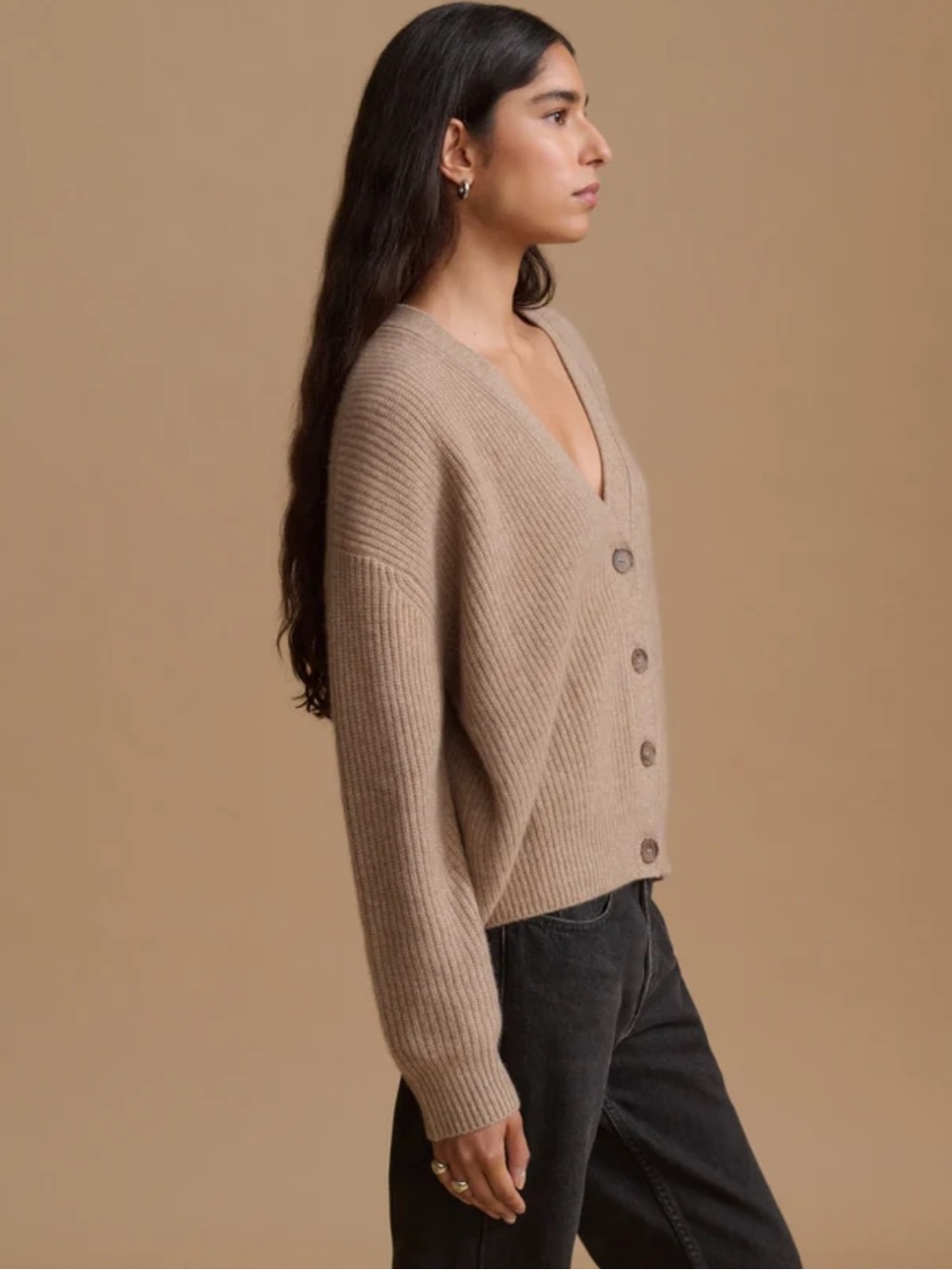 Jenni Kayne Cropped Cashmere Cocoon Cardigan - Picture 4 of 11